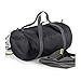 BagBase Packaway Barrel Bag/Duffel Water Resistant Travel Bag (32 Liters) (One Size) (Black)