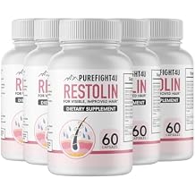 Restolin Hair Support Supplement Supports Healthy Hair Growth & Strength Dietary Supplement | 5 Bottles