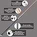 Ray speed Pool Cue Stick with Hard Case Hardwood Canadian Maple Professional Billiard Pool Stick 58