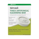 terrasil Tinea Soap for Tinea Versicolor Relief, Soothing Care & Relief of Itchy, Irritated Skin, Dermatologist Tested, Hypoallergenic Approved - Natural Antifungal Soap Bar (75g)