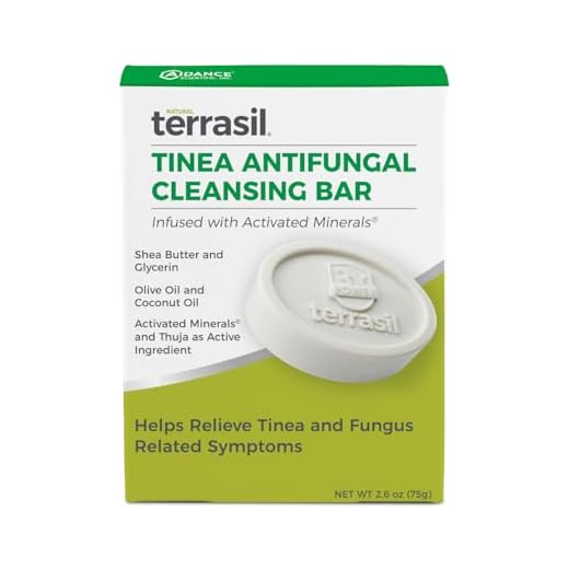 Tinea Soap for Tinea Versicolor Relief – Natural Anti-Fungal Medicated Cleansing Soap by Terrasil (75gm)