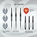 Shot! Darts Birds of Prey Kite Steel Tip Dart Set | 80% Tungsten Barrels | Front Weighted for Precision | Handcrafted Pro Darts with Flights | Metal Tip for Bristle Dartboard | Made in New Zealand