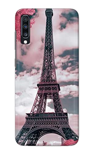 Image of Lovers Famous Place Eiffel Tower in Paris Hard Back Case Cover for Samsung Galaxy A70 / Samsung A70s, SM-A705FN / DS, SM-A705YN Back Cover -(J5) VNS2227