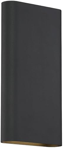 Access Lighting 20409LEDD-BL Lámpara de pared LED moderna moderna de la colección Lux en acabado negro