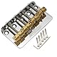 Wilkinson WBBC Vintage 4-Saiter Bass Steg Bridge Messing Saitenreiter Brücke für Fender Precision Jazz E-Bass, Chrom