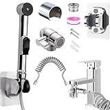 MILIWAN Doccetta per Bidet Doccetta per Lavandino Kit Include Spruzzatore per WC, Deviator...