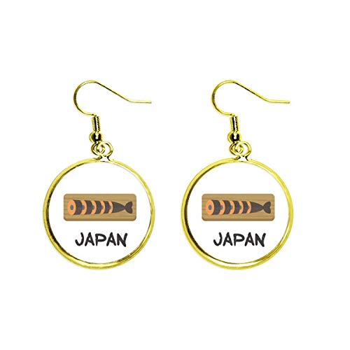 Pendientes dorados Kuai tradicionales de cocina japonesa un regalo original y elegante de mujer