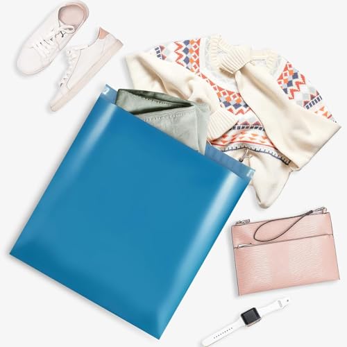 Image of Metronic Poly Mailers 24x24 300 Pcs, Large Shipping Bags Bulk for Clothing, Strong Adhensive Shipping Envelopes for Small Business, Mailers Poly Bags, Tear-resistant Mailing Bags in Dark Blue
