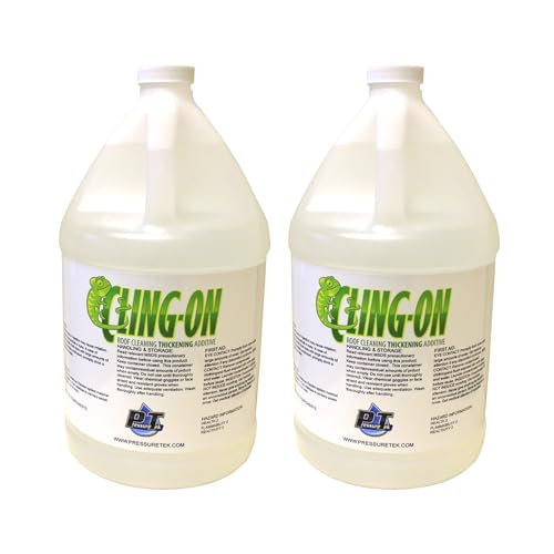PressureTek Cling On: Apple Scented Roof Surfactant and Roof Wash Additive for Even Distribution and Easy Rinsing, 1 Gallon (2)