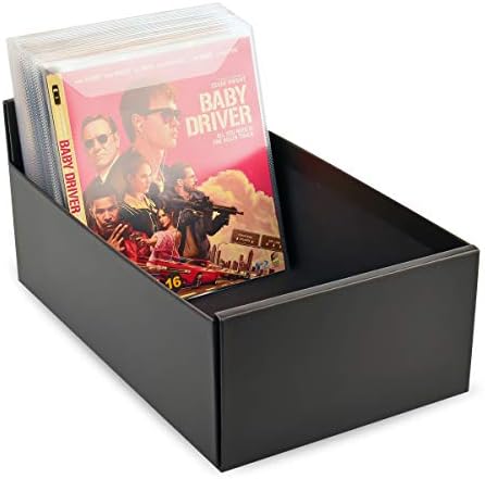 3L Blu Ray Sleeves - Protective Sleeves For BluRay Storage - Plastic Pocket With Closing Flap & Space for Cover - 50 Pcs - 10283