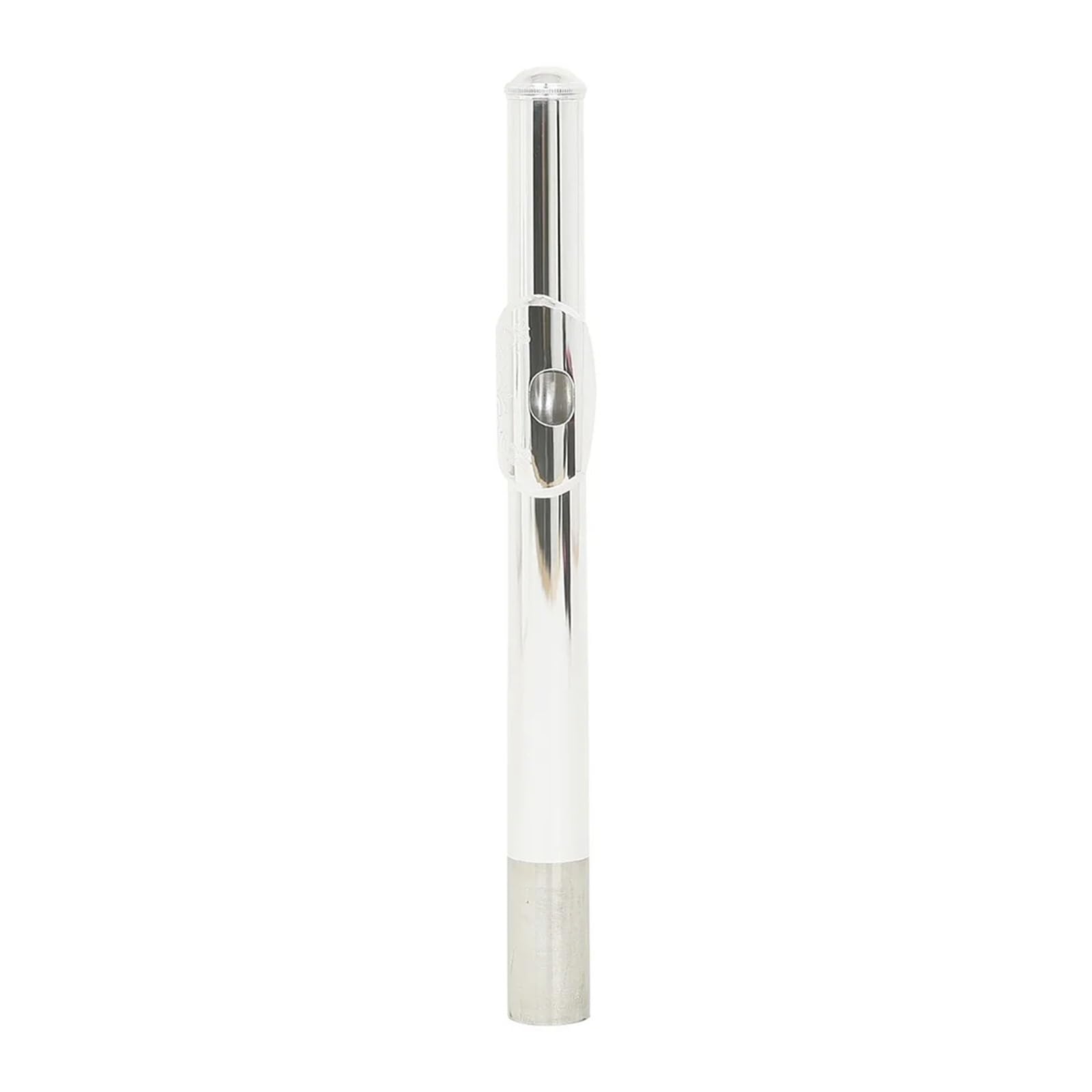 Flauto a 16 fori C-Foro chiuso regolabile Flauto in rame bianco placcato argento Strumento a fiato con accessori(Gray)