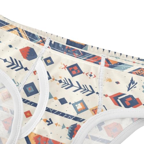 KLL Seamless Ethnic and Tribal Pattern Little Boys Cotton Athletic Underwear Cute Undies4