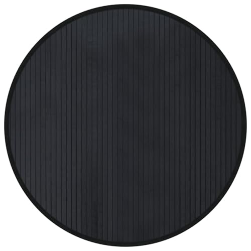 Alfombra redonda de bambú de 80 cm, antideslizante, natural, para interiores y exteriores, para sala de estar, patio, camping, respetuosa con el medio ambiente, decoración del hogar