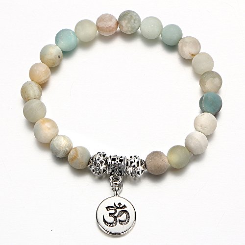 Bolerpe Vintage Om Rune Strand Bracelets & Bangles For Women Men Natural Stone Handmade Wristband Beads Yoga Bracelet #TOP1