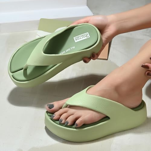 Image of DOCTOR HEALTH SUPER SOFT Women's Orthopedic Soft Platform Slippers | Ultra-Cushioned Shock Absorbing Footbed | Lightweight Anti-Skid Everyday Wear Comfort Flip Flops for All-Day Support