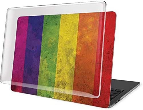 Skinit Case + Skin Compatible with MacBook Pro 16in (2019-20) Originally Designed Distressed Rainbow Flag Design