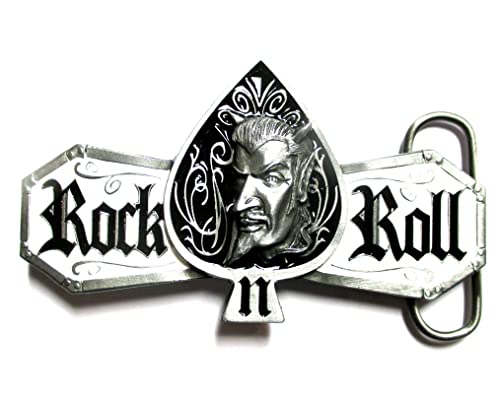 Boucle de ceinture diable as de pique accessoire de mode biker rock mixte