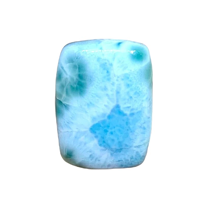 Larimar naturel rectangulaire pour créer votre bague d'été bohème