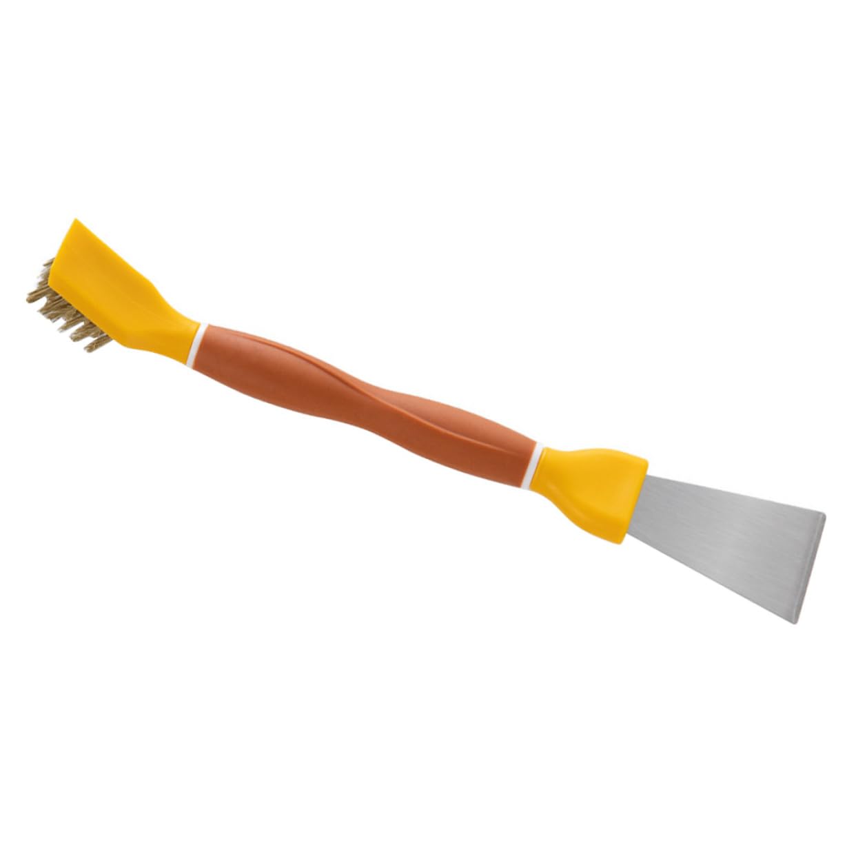 minkissy Multi-Functional Cleaning Scraper Brush for Kitchen Gas Stove and Thick Bristles for Efficient Cleaning of Pots Pans and Utensils