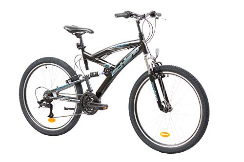 F.LLI Schiano Energy, zweifarbiges Fahrrad für Herren, schwarz-blau, 26 Zoll - Image 3