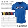 GYMTIER Royal Navy UK Flag Men's Gym T-Shirt Bodybuilding Training Workout Lifting Top Clothing, Royal Blue, XL #3