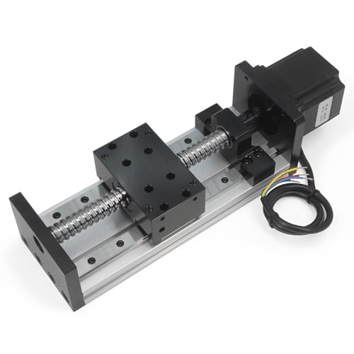 Rail linéaire double 100 mm SFU1605 avec moteur Nema 23 pour axe CNC de haute précision