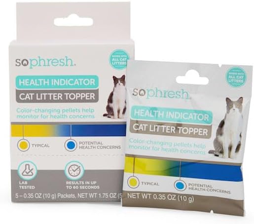 So Phresh Health Indicator Cat Litter Topper Pack of 5
