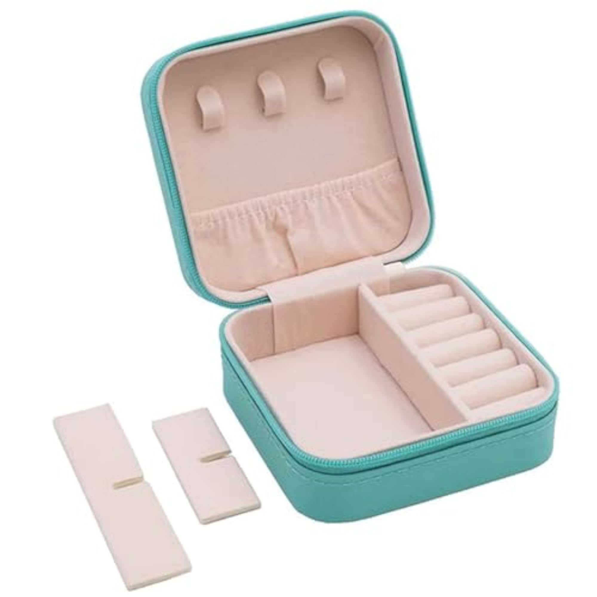 PU Leather Jewellery Organizer Storage Case for Rings, Earrings, Necklace