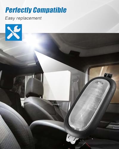 Luz LED de Cúpula para Jeep Wrangler JK 2011-2018 miniatura 4