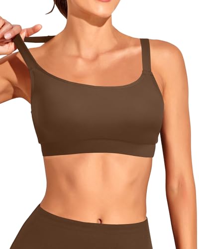 Image of Tempt Me Women Sports Bra Swim Crop Tops Only | Scoop neck, Bathing suits top, Removable cups, Adjustable straps