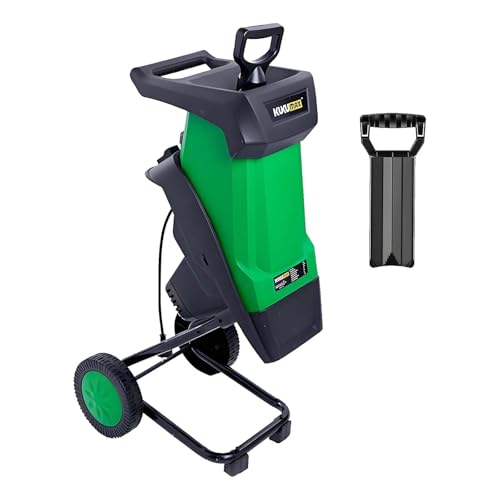 SIEEOUR 2400w Astilladora De Madera Eléctrica, Triturador De Jardín Con Capacidad De Corte 40mm Y Bolsa Desmontable 50l, Interruptor De Seguridad Para Gestión De Residuos De Jardín