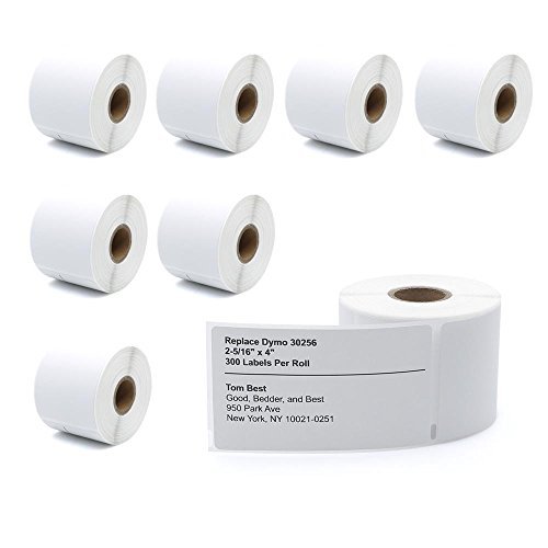 MarkDomain Compatible Paper Roll Replacement for Dymo 30256 Standard Large Shipping Labels 59 mm x 102 mm (2-5/16