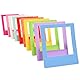 HelloHelio 10 Bunte Minifoto-Bilderrahmen, Format für Instax Square Fotopapier Kompatibel mit Instax Square SQ 6 SQ10 SQ20 SP-3 Film 10-Pack