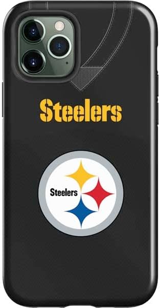 Skinit Impact Phone Case Compatible with iPhone 12 Pro Max - Officially Licensed NFL Pittsburgh Steelers Black Blast Design