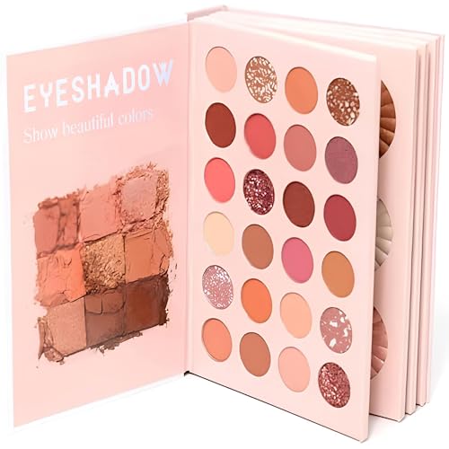 All-in-One MocAllure Eyeshadow Palette Makeup Book 4 Layers with Highlighter Blusher Concealer Complete Face Makeup Kit for Daily Use