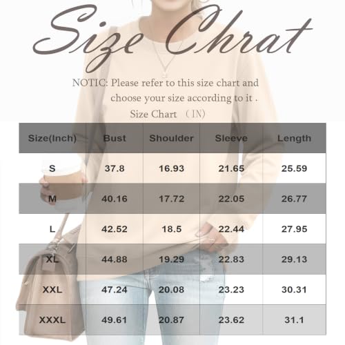 Crewneck Sweatshirts Women Comfort Pullover Oversized Sweatshirts — view 5