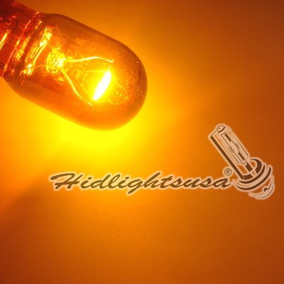 7443 Silver Amber Platinum Chrome Bulbs #TOP1
