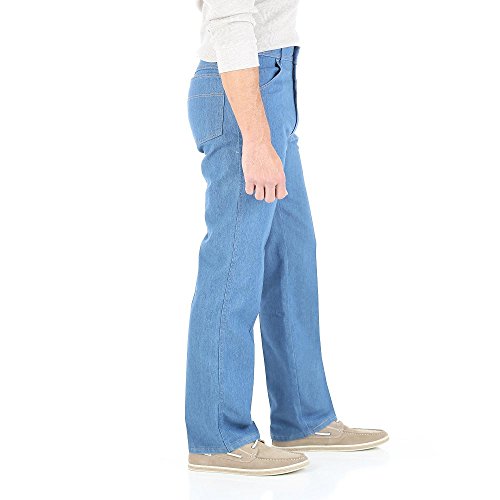 Wrangler Mens Stretch Jeans Flex-Fit Waist 36x34 Slide Clasp Closure