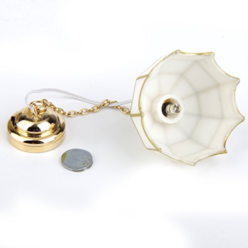 Magideal 1:12 Dollhouse Miniature Ceiling Lamp Led Light - 1* Ceiling Lamp #TOP6