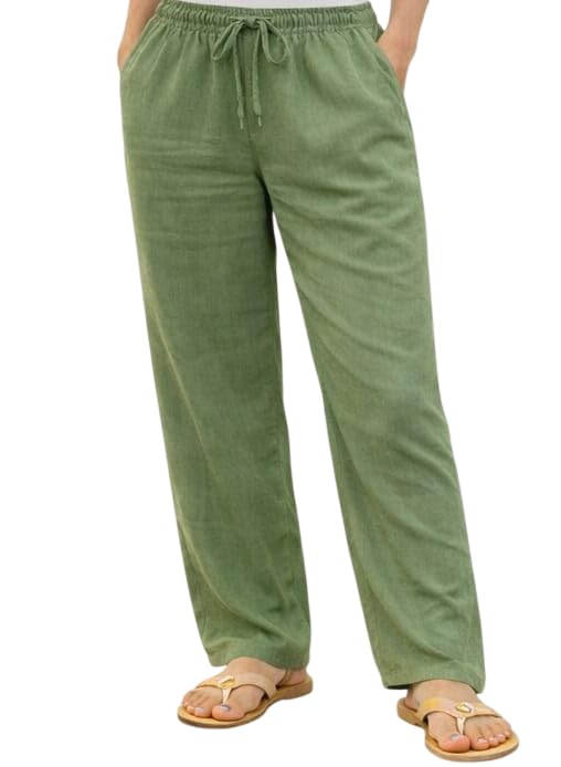 Image of Women Drawstring Waist Pants Casual Fit |Solid Pattern | Bottom Wear