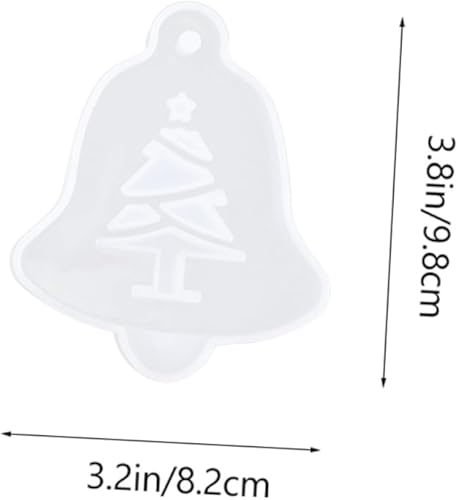 Miniatura 4 de TEHAUX Molde de silicona listado de 4 piezas de moldes de Navidad molde de resina epoxi Feliz Navidad de silicona colgante collar colgante de mano