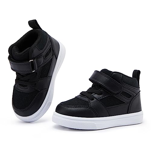 Bmcitybm W23FW569-BLACK-125 Baby High Top Sneakers Boy Girl Walking Shoes Infant First Walker Shoes thumb #3