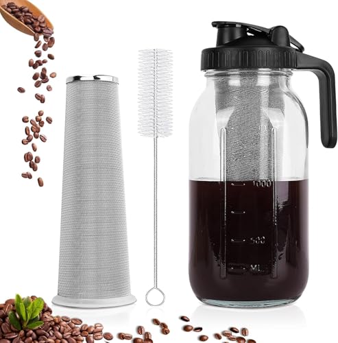 Xummi Machine à café Cold Brew - 1,8 l - Couvercle avec...