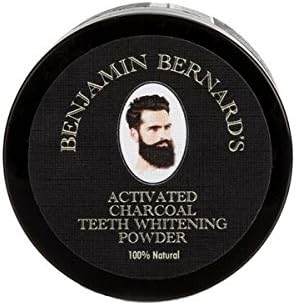 Teeth Whitening Powder - Activated Charcoal Powder for Men by Benjamin Bernard - Remove Stains, Freshen Breath and Naturally Whiten Teeth - 100% Natural, Coconut Charcoal Whitening Kit - 60 ml