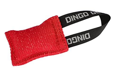 Dingo Gear Baumwolle-Nylon Mini Beißwurst für Hundetraining 10 x 5 cm Mini Rot S00087