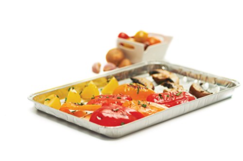 GrillPro 50426 Aluminum Foil Grilling Trays,Silver - Thumbnail 2