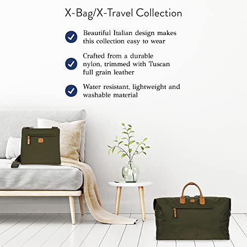 Bric's 2.0 X-Bag Urban Envelope Crossbody Bag - One Size Shoulder Bag For Women - Travel Purse - Olive #TOP3