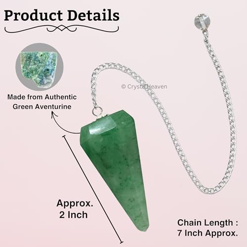 Image of Certified Green Aventurine Pendulum Dowsing Tool