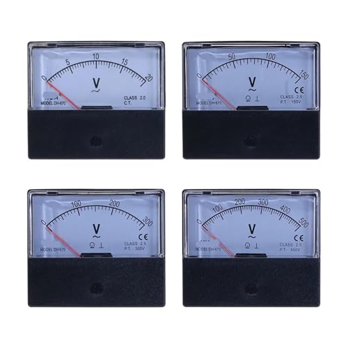 Voltmètre analogique DH-670 AC 300V jauge mécanique haute précision pour panneau