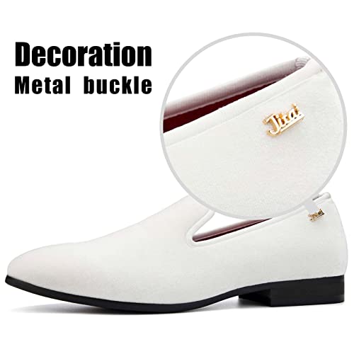 Image of JITAI Men's Dress Shoes - Casual Rubber & Leather Loafers for Men - Fashion Business Formal Wear